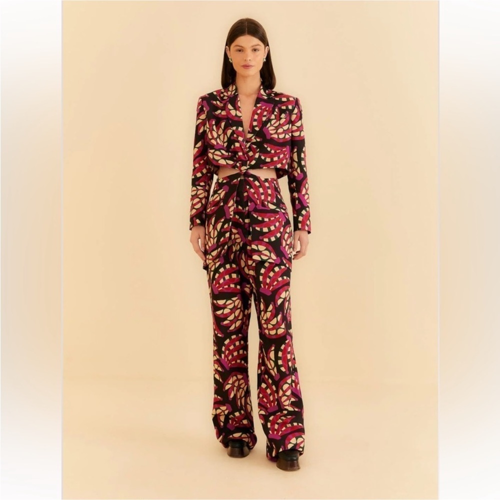 Farm Rio: Colorful Patterned cut out Blazer - Picture 4 of 13